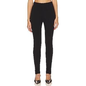 Rue Sophie Side Slit Black Ponte Leggings Size XS